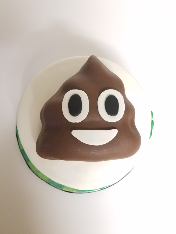 Poop emoji Cake