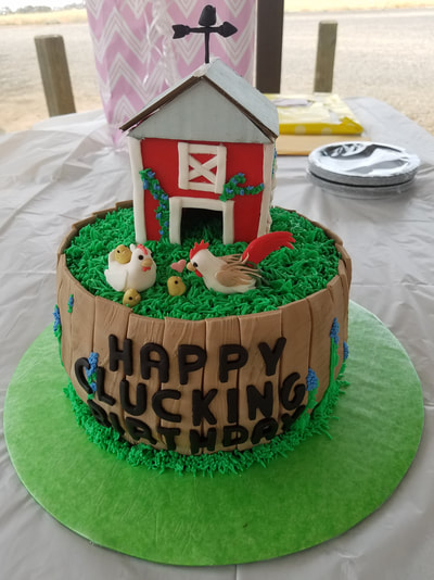 Chicken Coup House Cake