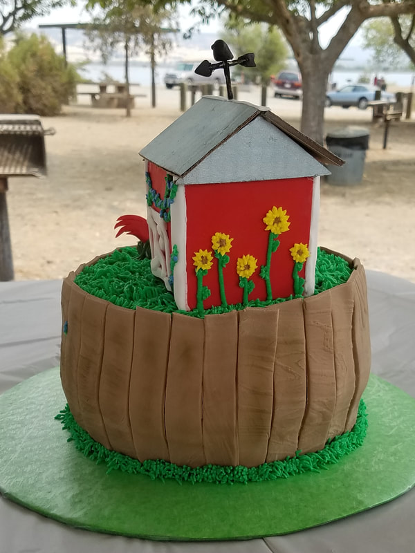 Chicken Coup House Cake