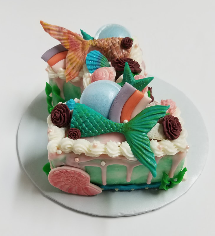 Number One Mermaid Cake