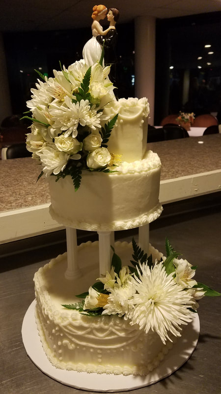 Three Tier Wedding Anniversary Cake