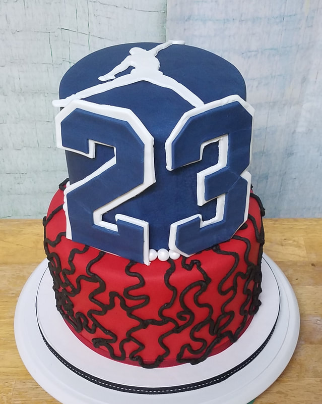 Michael Jordan 23 Two Tier Cake