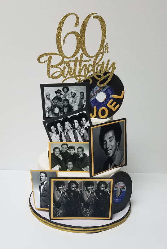 Motown Two Tier Birthday Cake