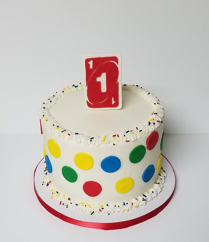 Uno Birthday Cake