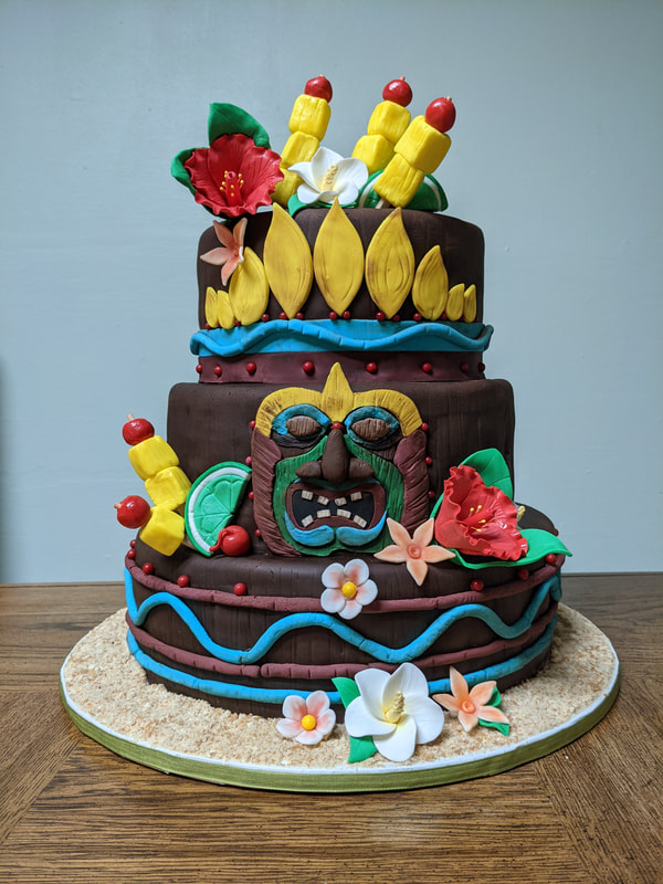 Luau Party Cake