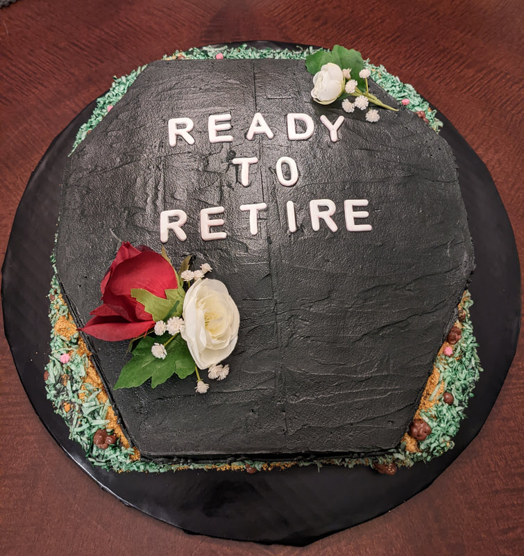 The Perfect Cake to adorn a Retirement Party
