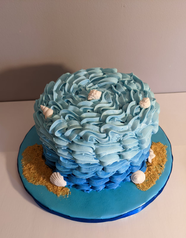 Beach Themed Baby Smash Cake